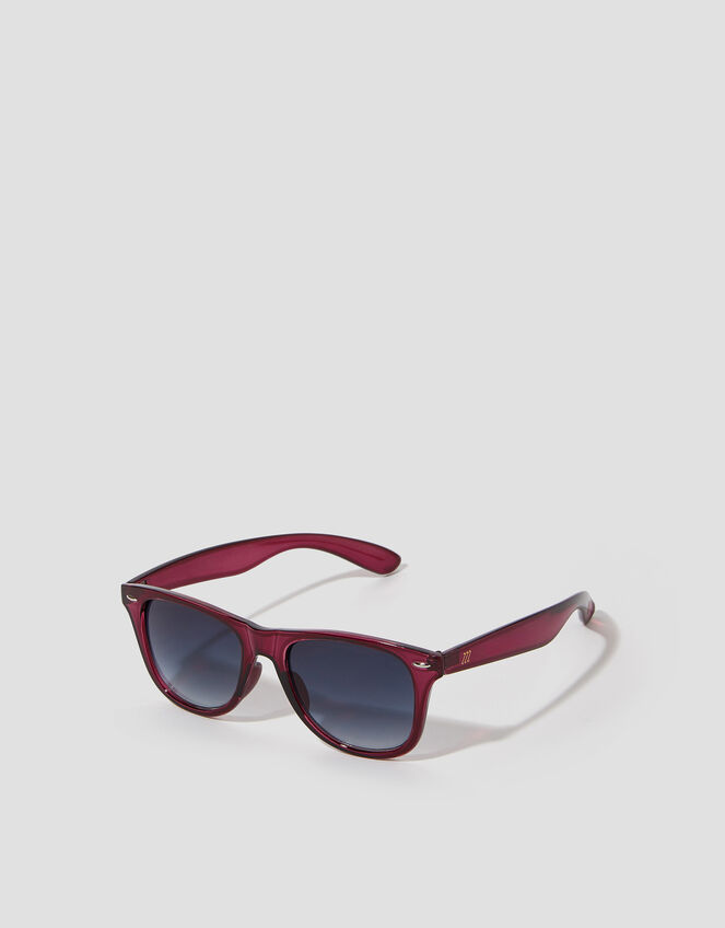 Wayfarer Sunglasses, Red (BURGUNDY), large