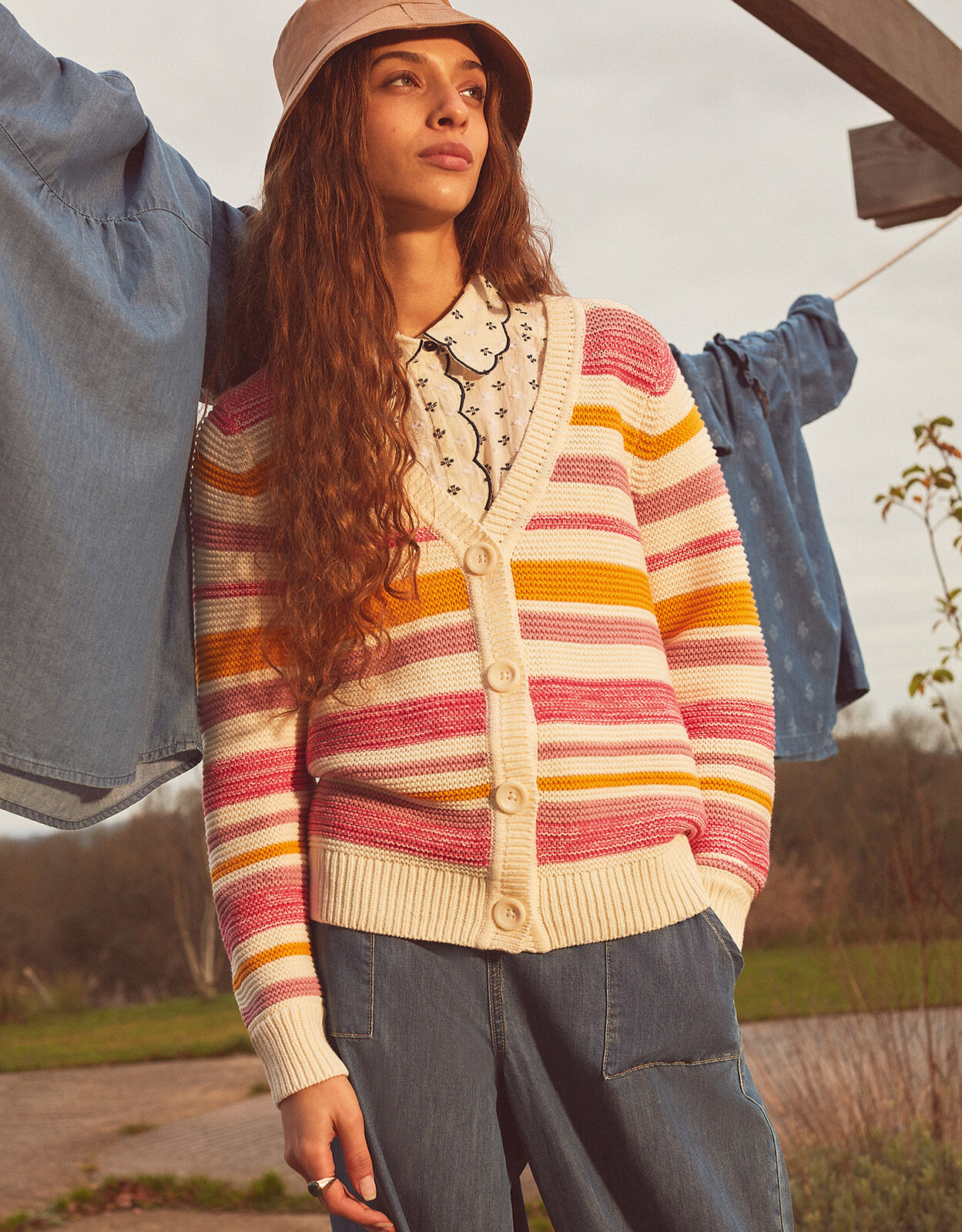 Colourful cardigan on sale