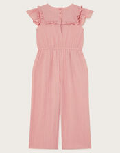 Smock Textured Jumpsuit, Pink (PINK), large