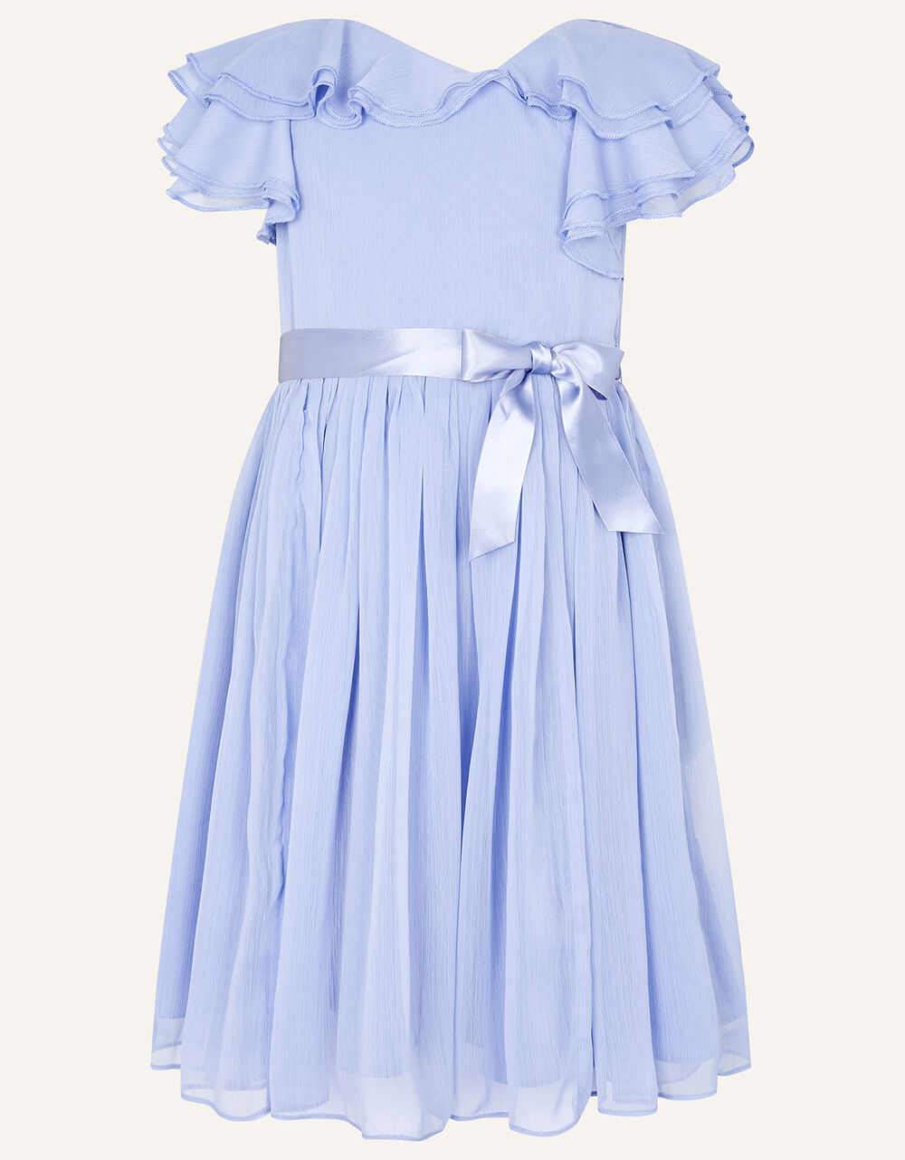 Children Girls 3-12yrs | Daffodil Chiffon Dress Blue - HA20389