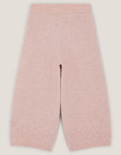 High Waist Cable Knit Trousers, Pink (PINK), large