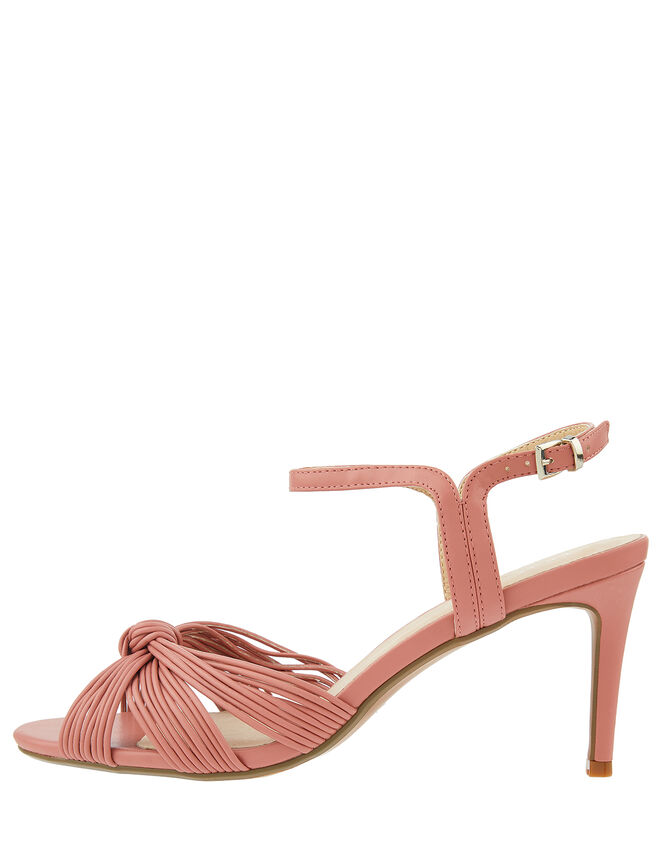 Kitty Knot Heeled Sandals, Pink (BLUSH), large