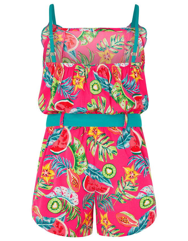 Inna Fruit Print Playsuit, Pink (PINK), large