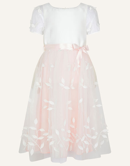 Anoushka Petal Puff Sleeve Dress, Pink (PINK), large