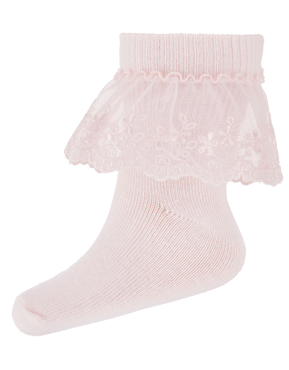 Baby Poppy Lace Socks Pink