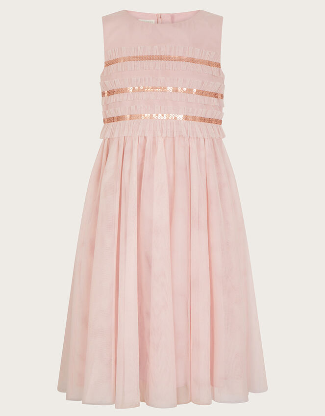 Marcia Ruffle Dress, Pink (PINK), large