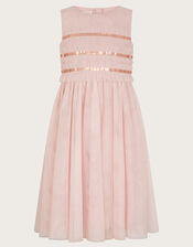 Marcia Ruffle Dress, Pink (PINK), large