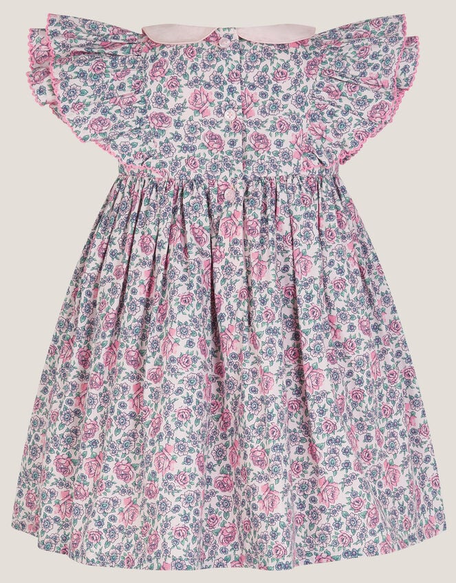 Baby Savannah Floral Dress & Headband Set, Pink (PINK), large