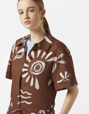 Scotch & Soda Sun Print Playsuit, Brown (BROWN), large