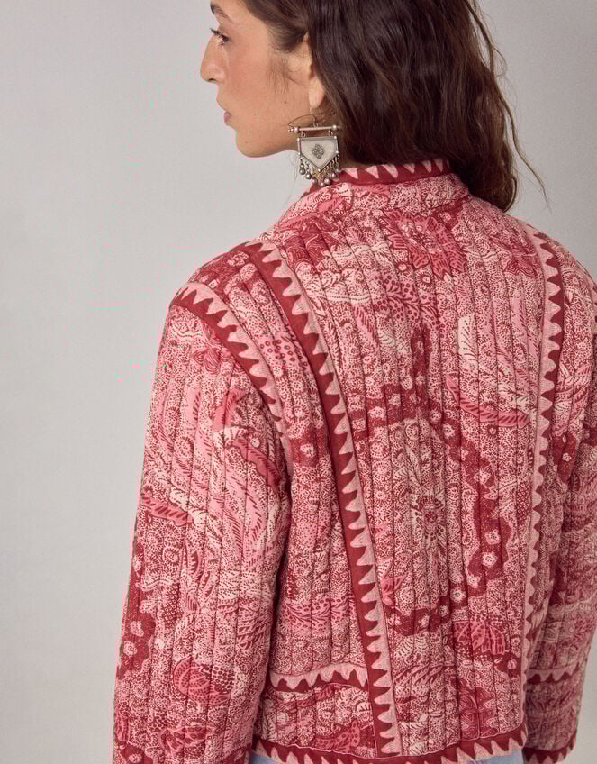 Maison Hotel Sujata Paisley Quilted Jacket, Red (RED), large