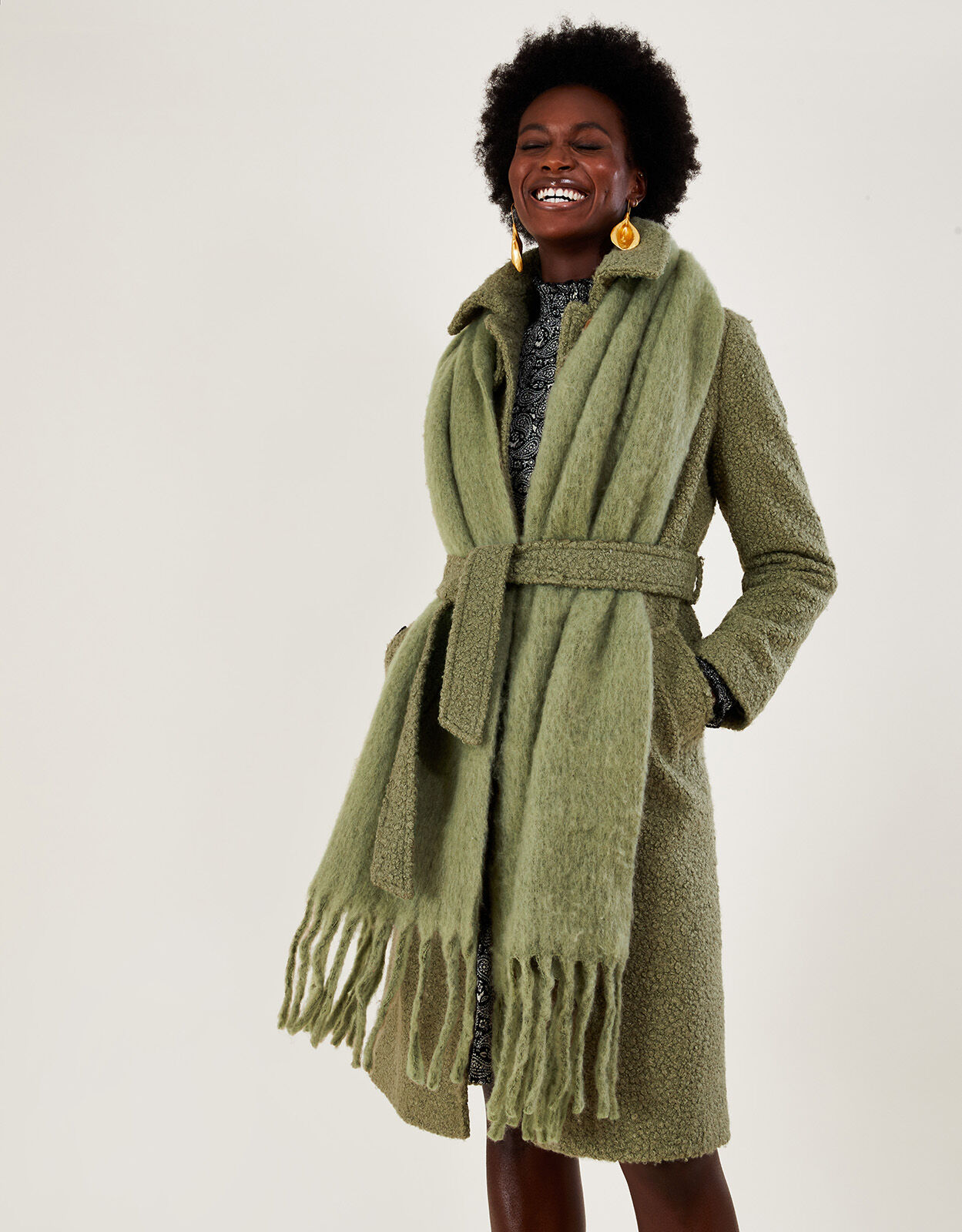 Green blanket scarf sale