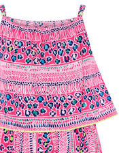 Ava Printed Playsuit in LENZING™ ECOVERO™, Pink (PINK), large