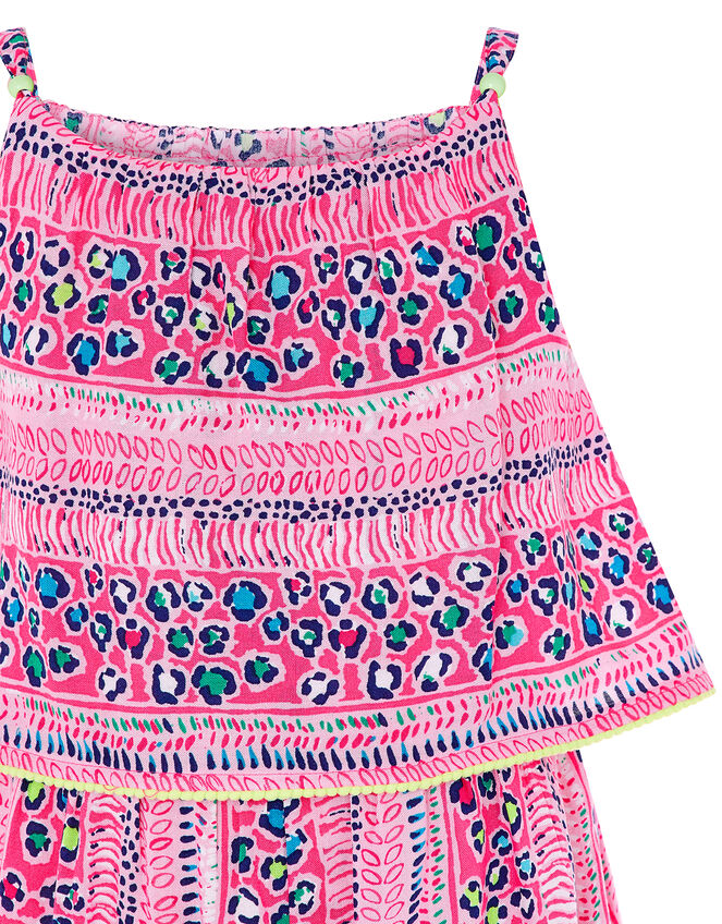 Ava Printed Playsuit in LENZING™ ECOVERO™, Pink (PINK), large