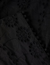 Floral Broderie Playsuit, Black (BLACK), large
