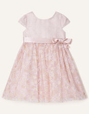 Baby Maisie Glitter Jacquard Dress, Pink (PINK), large