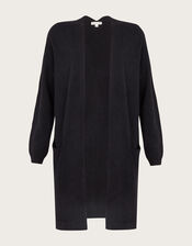 Lenny Longline Cardigan, Blue (NAVY), large