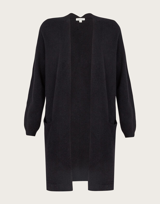Lenny Longline Cardigan, Blue (NAVY), large
