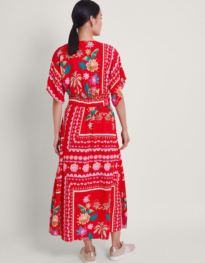 Moxie Dress - Red Print Floral