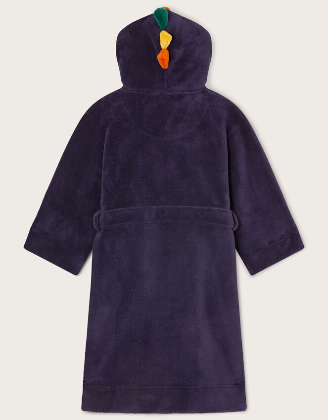 SuperSoft Dinosaur Spike Dressing Gown Blue Girls' Nightwear