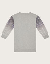 Unicorn Star Sleeve Sweatshirt, Grey (GREY), large