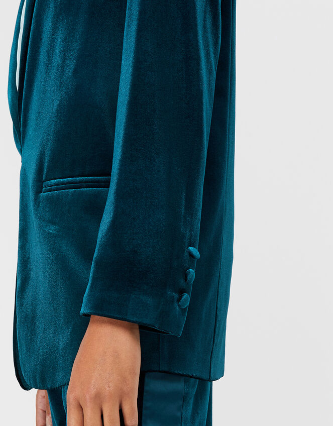 Tilly Velvet Jacket , Teal (TEAL), large