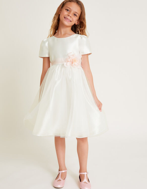 Sian Organza Bridesmaid Dress, Ivory (IVORY), large
