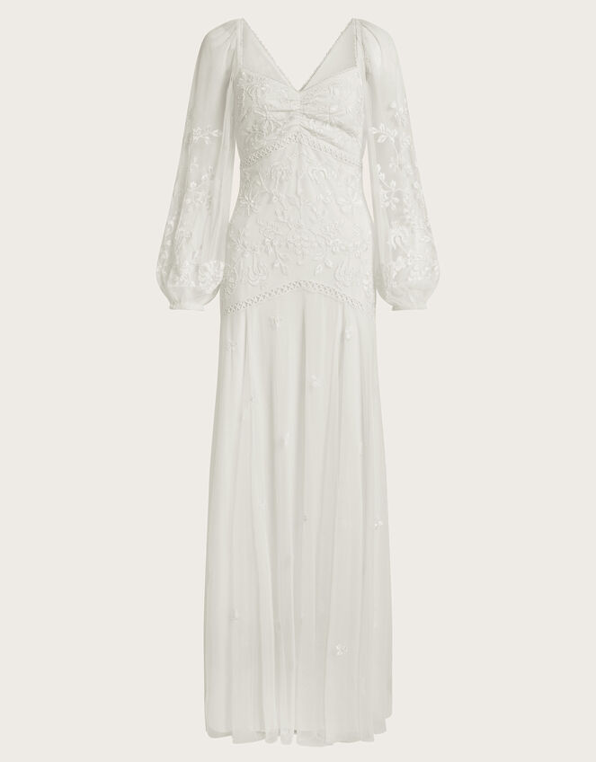 Josette Embellished Bridal Maxi Dress, Ivory (IVORY), large