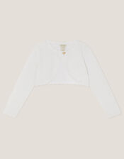 Maeve Bow Button Cardigan, Ivory (IVORY), large