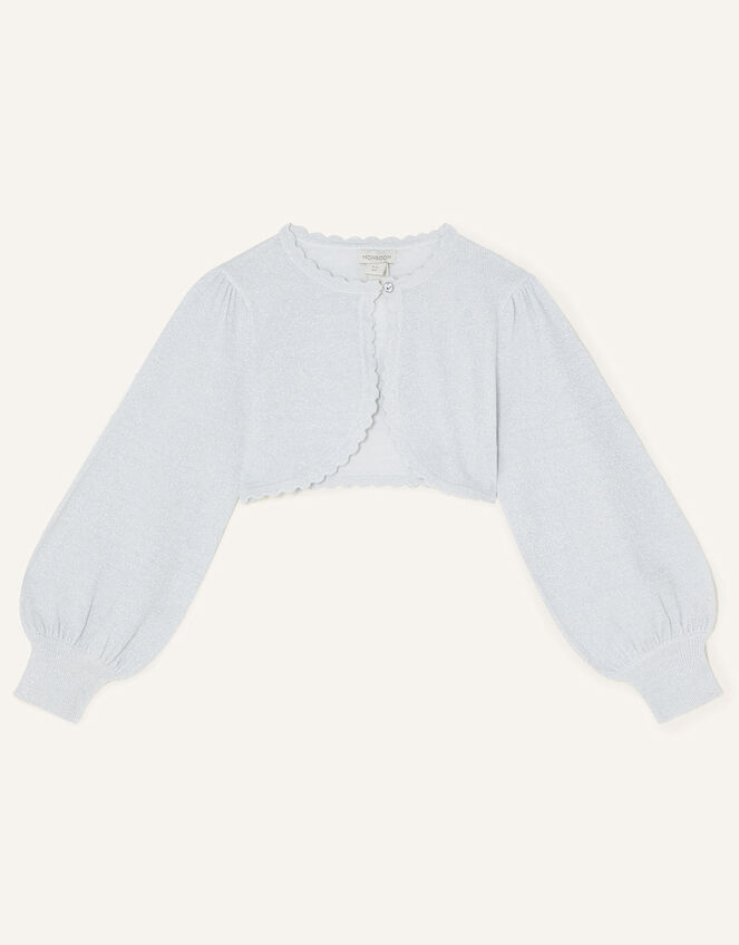 Statement Sleeve Cardigan Silver | Girls' Cardigans | Monsoon UK.