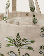 Palm Canvas Tote Bag, , large