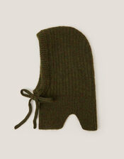 Darla Knitted Bonnet, Green (KHAKI), large