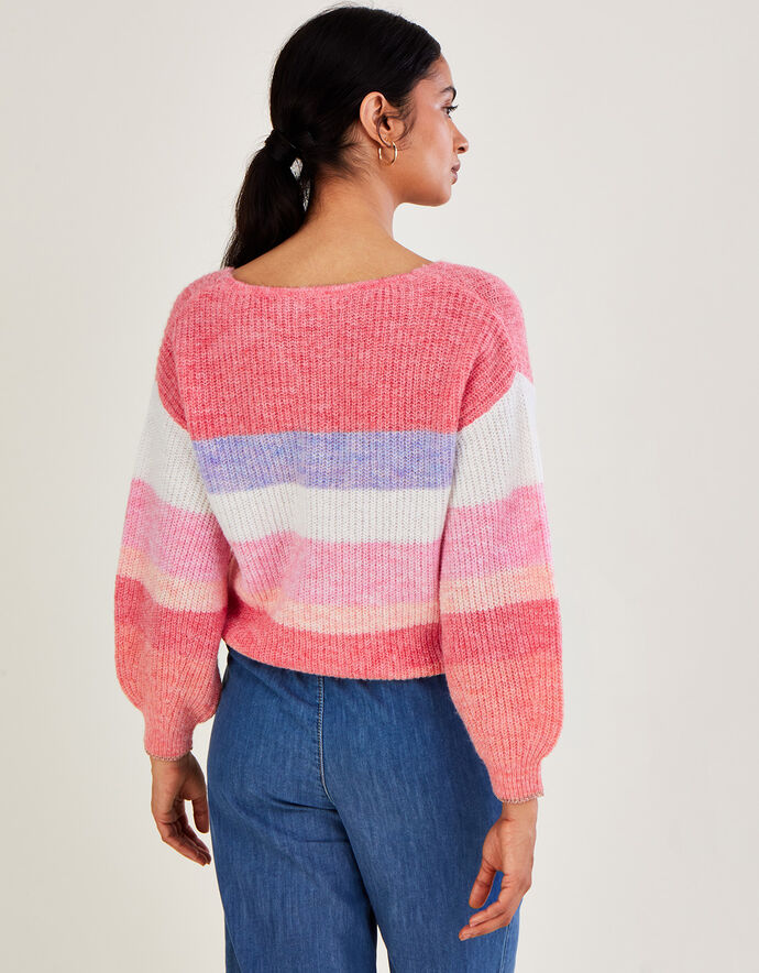 V Neck Long Jumper Orange
