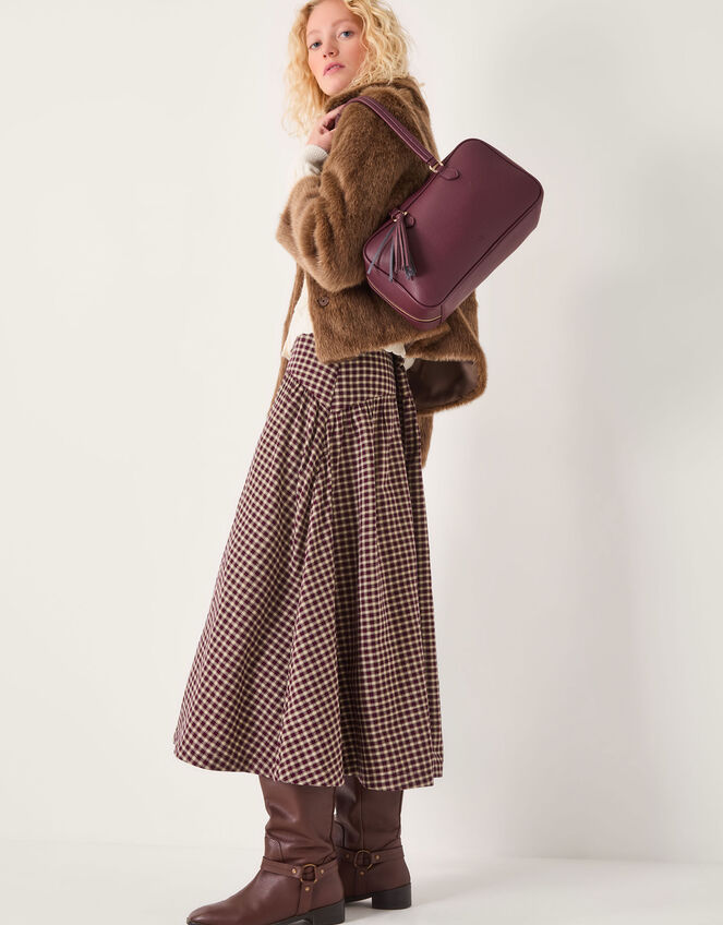 Fern Faux Fur Jacket, Brown (BROWN), large