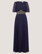 Sienna Embellished Maxi Dress, Blue (NAVY), large