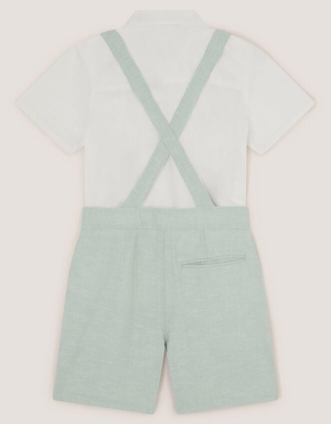 Rowan 3-Piece Short Suit with Braces, Green (SAGE), large