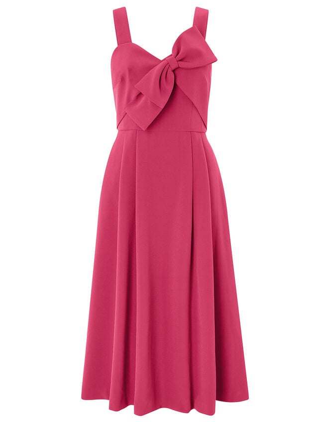 Alexa Bow Fit and Flare Dress, Pink (PINK), large
