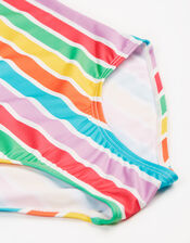 Frugi Marina Stripe Swimsuit , Multi (MULTI), large