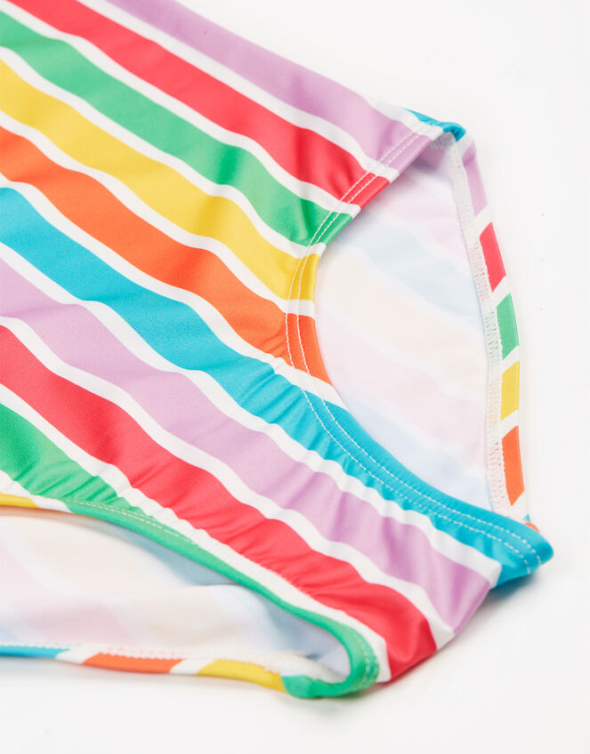Frugi Marina Stripe Swimsuit , Multi (MULTI), large