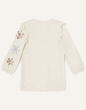 Reindeer Sweat Tunic Top, Camel (OATMEAL), large