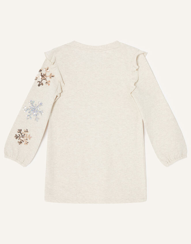 Reindeer Sweat Tunic Top, Camel (OATMEAL), large