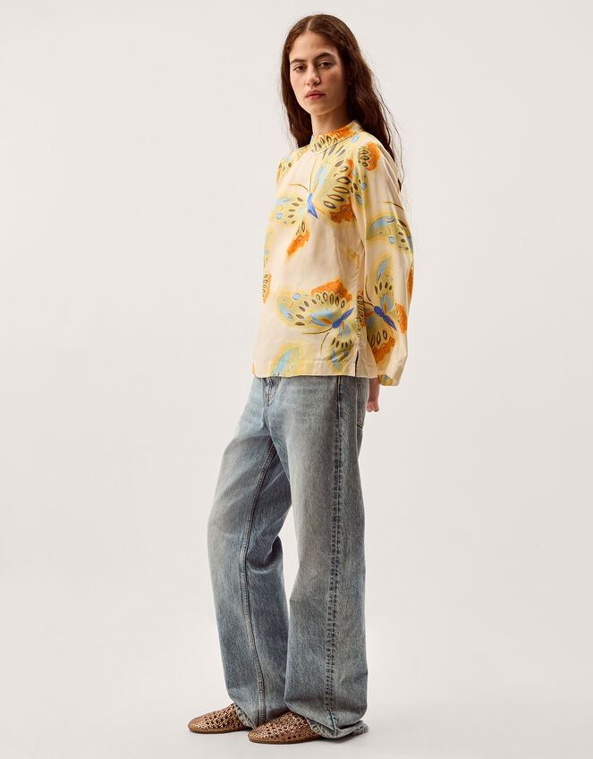 Clemence Aurelie Butterfly Top, Ivory (IVORY), large