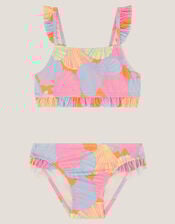 Shell Print Frilly Bikini Set, Multi (MULTI), large