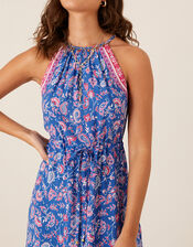 Skylar Printed Dress in LENZING™ ECOVERO™, Blue (BLUE), large