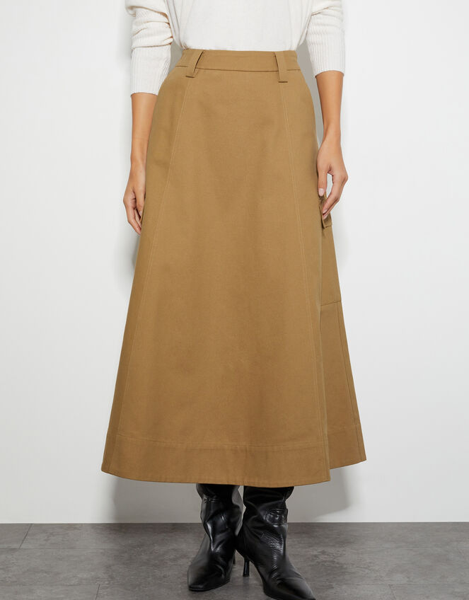Hanna Cargo Maxi Skirt, Natural (NATURAL), large