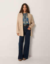 Maison Hotel Narciso Embroidered Denim Blouse, Blue (LIGHT BLUE), large