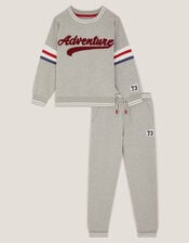 Adventure Sweatshirt & Joggers Set, Grey (GREY), large