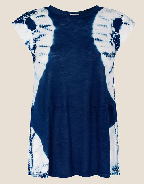 Circle Batik Jersey T-Shirt, Blue (NAVY), large