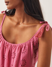 Maud Broderie Dress, Pink (PINK), large