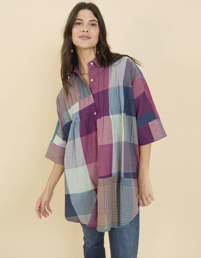 East Misty Patchwork Top, Multi (MULTI), large