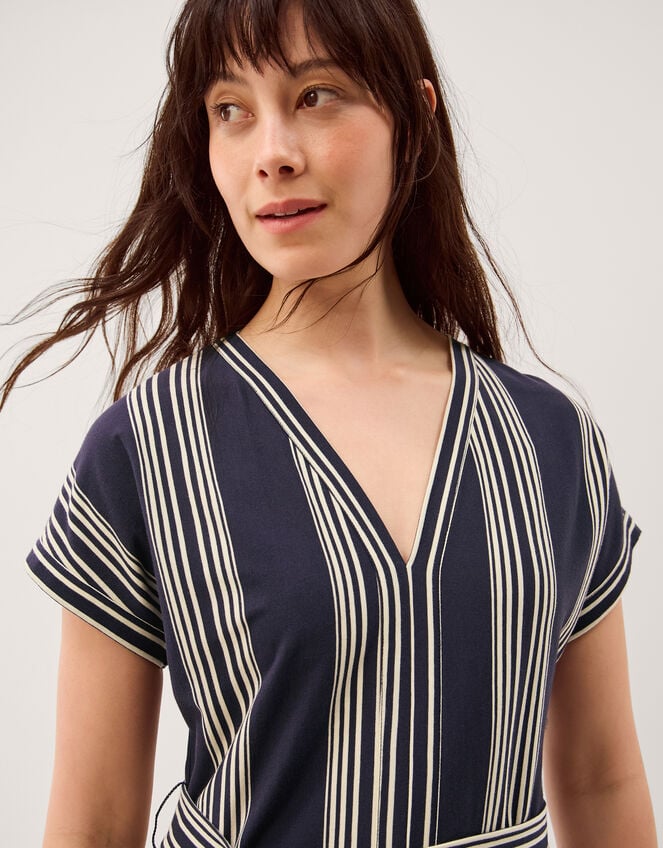 Shilta Stripe Jersey Maxi Dress, Blue (NAVY), large